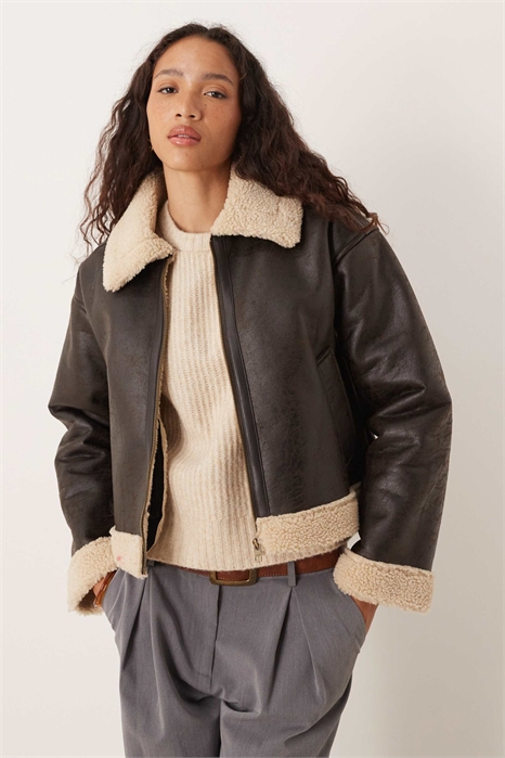 Короткая куртка в стиле «авиатор» артикул 148407892