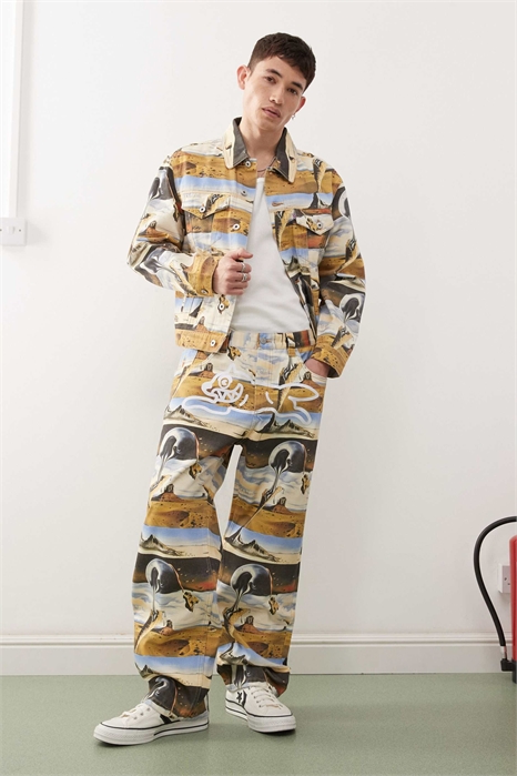 Комплект из джинсов с прямыми брючинами и принтом Dreamscape в нескольких цветах артикул 143727129