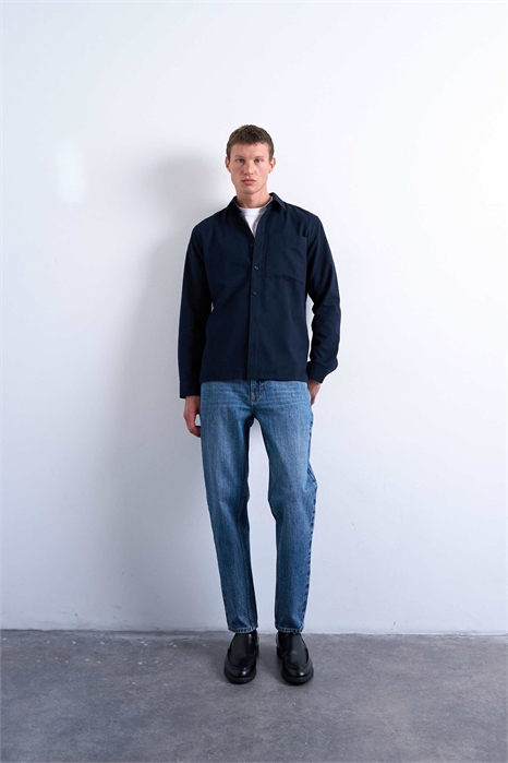 Джинсы с зауженным кроем артикул 147760607