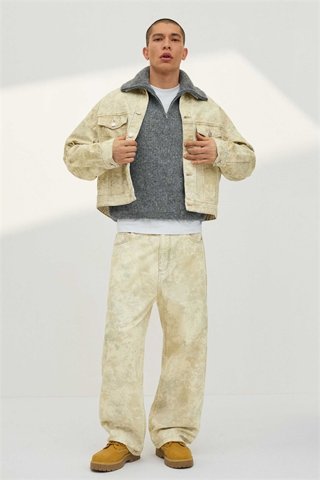 Джинсы с принтом в виде бочонков артикул 155723707