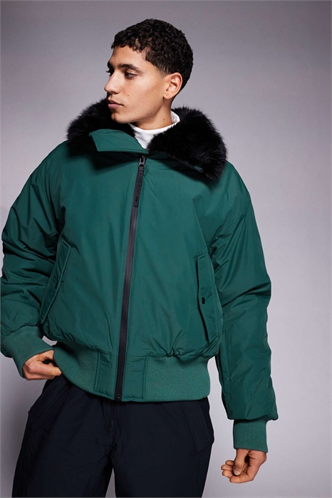 Куртка-бомбер ASOS 4505 для катания на лыжах с воротником из искусственного меха артикул 143497225