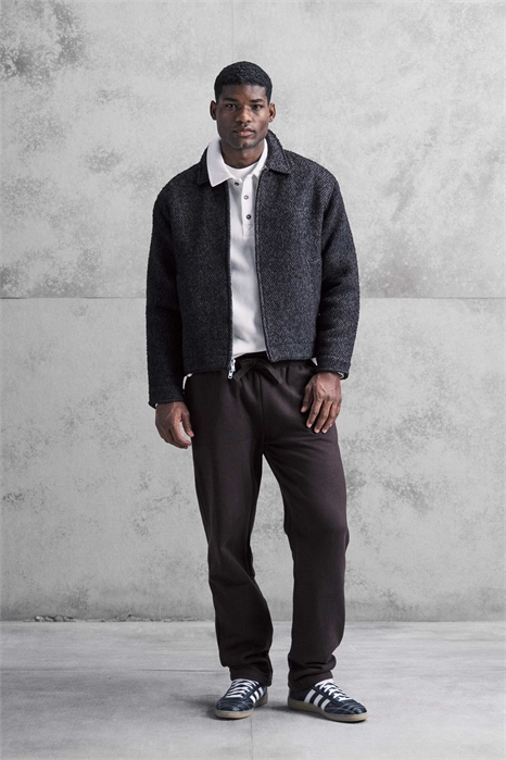 Пиджак из смешанной шерсти с узором «елочка» артикул 153282096