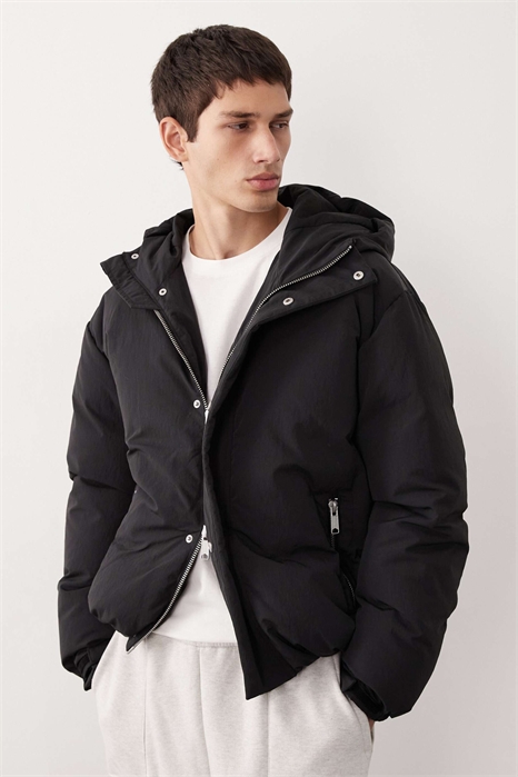 Пуховик с утеплителем из пуха большого размера артикул 150145266