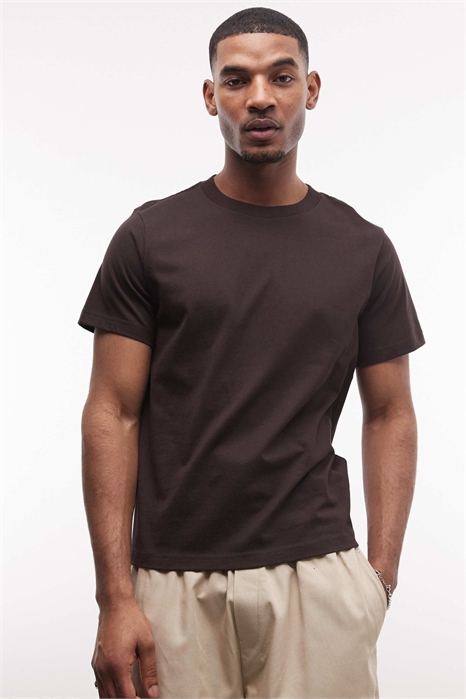 Футболка из плотного джерси классического прямого кроя артикул 154338659