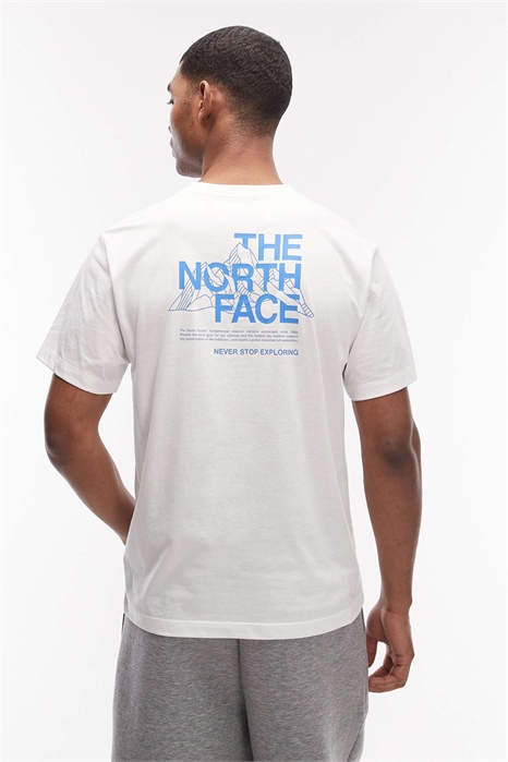 Футболка с принтом «Горный эскиз» на спине артикул 154705293