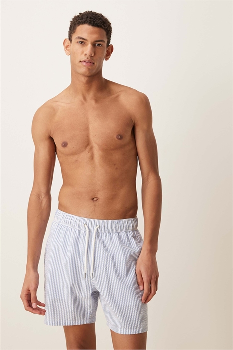 Плавательные шорты из ткани «сирсакер» артикул 151418121