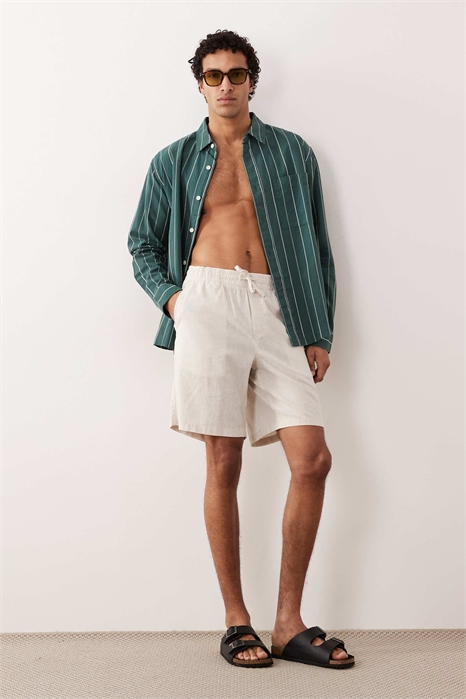 Рубашка в полоску свободного кроя артикул 150505658