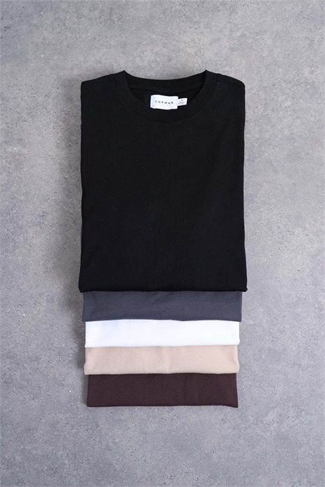 Набор из 5 футболок классического кроя артикул 152000379