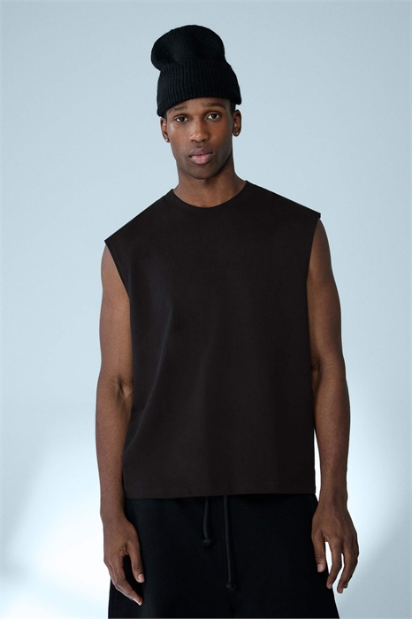 Простая майка без рукавов артикул 155054948