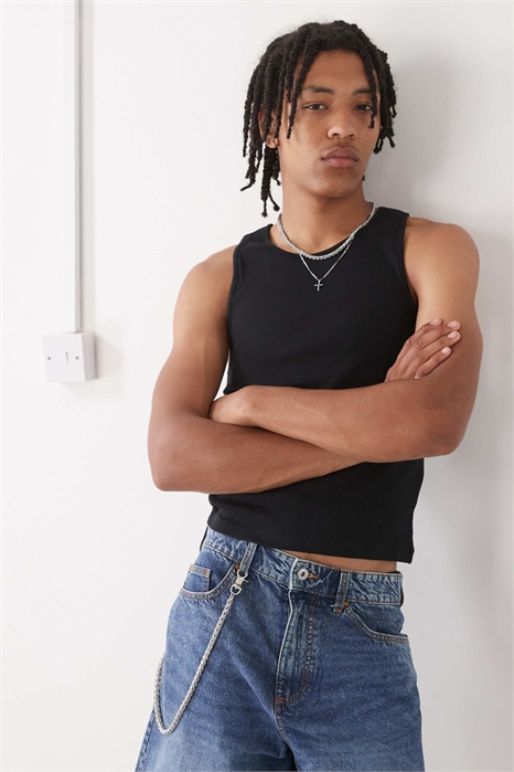 Жилет с ребрами артикул 132882802