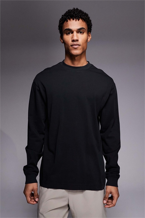 Футболка Icon из плотной хлопчатобумажной ткани свободного кроя с длинными рукавами и технологией быстрого высыхания артикул 151780767