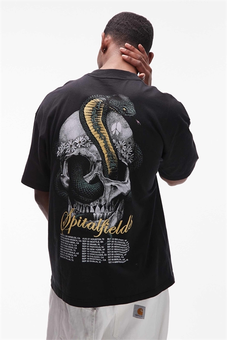 Футболка с принтом в виде черепа змеи артикул 153808570