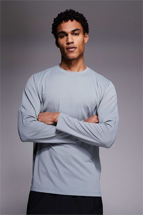 Тренировочная футболка Icon с длинным рукавом из быстросохнущей сетчатой ткани артикул 151780903