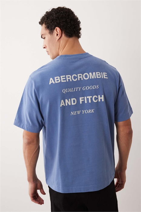 Футболка премиум-класса с логотипом на спине из плотной ткани артикул 155222153