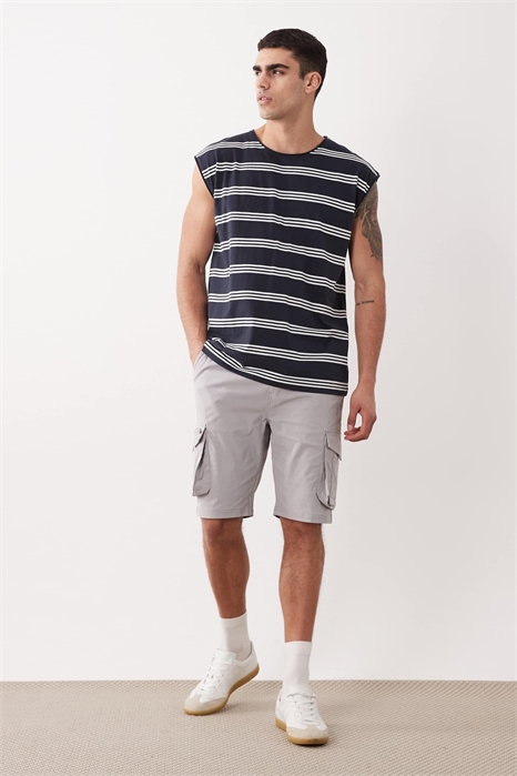 Шорты-карго с кулиской на талии артикул 155836861