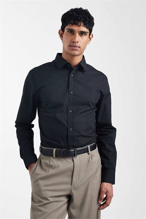 Рубашка из поплина классического кроя артикул 148999551