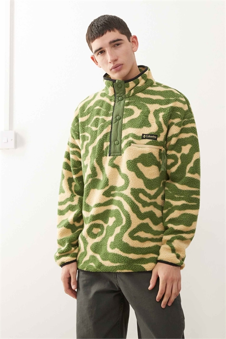 Helvetia — флисовая кофта с полузастежкой и узором «вихрь» артикул 146842113