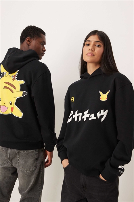 Универсальная толстовка свободного кроя с принтом Пикачу из «Покемонов» артикул 150267682