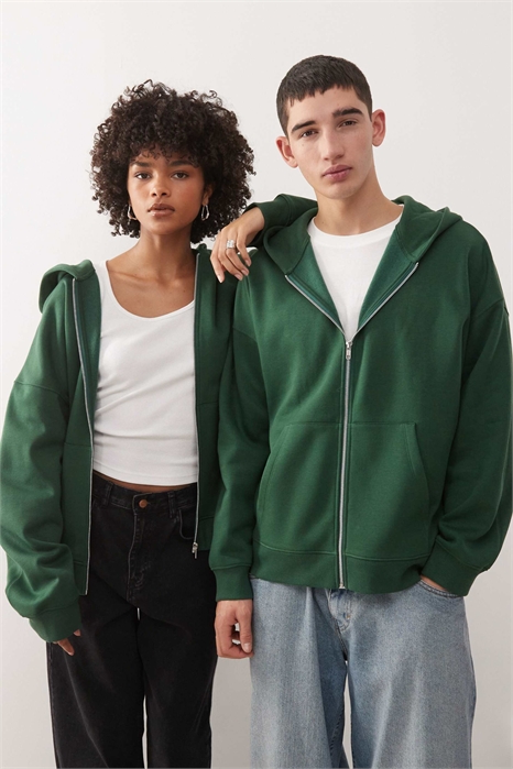 Универсальная толстовка с капюшоном на молнии артикул 152228839