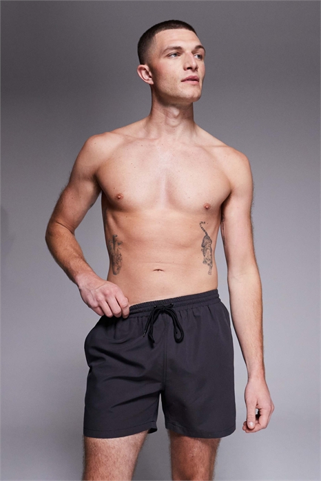 Плавки черного цвета с эффектом выцветания артикул 152859311