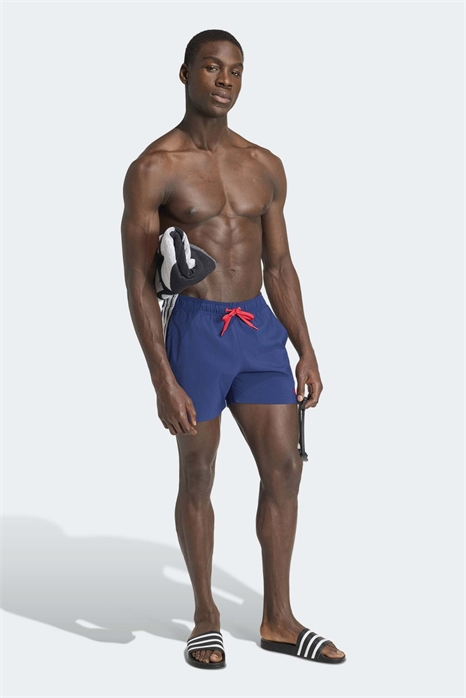 Плавательные шорты с 3 полосками, 5 дюймов, темно-синие артикул 155165081