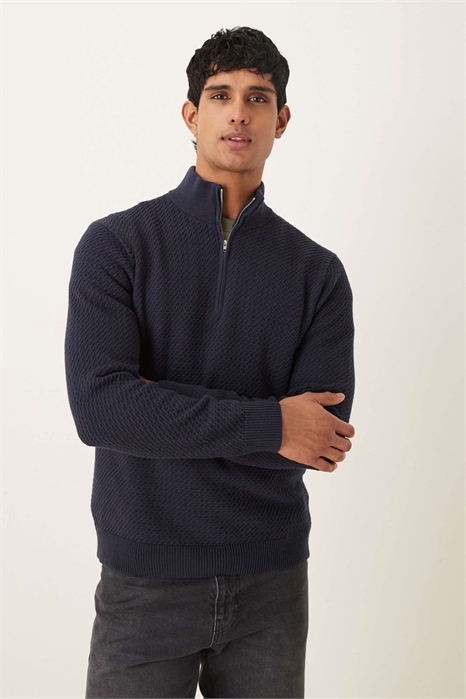 Свитер с четвертью молнии артикул 154314251