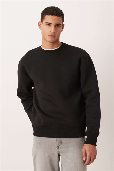 Свитшот свободного кроя из плотной ткани артикул 151524253