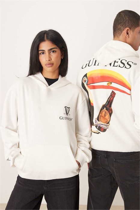 Универсальная толстовка свободного кроя с принтом Guinness артикул 152124177