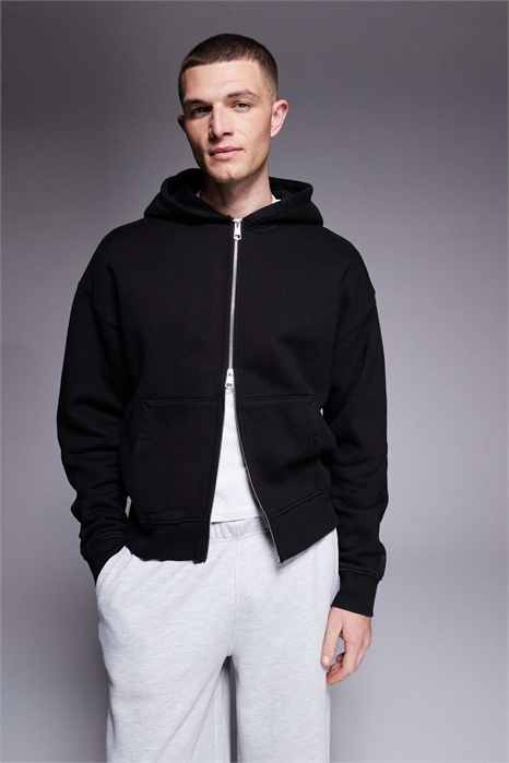 Icon Rest Day — оверсайз-худи из хлопка плотностью 440 г/м² с капюшоном и застежкой-молнией артикул 151783202