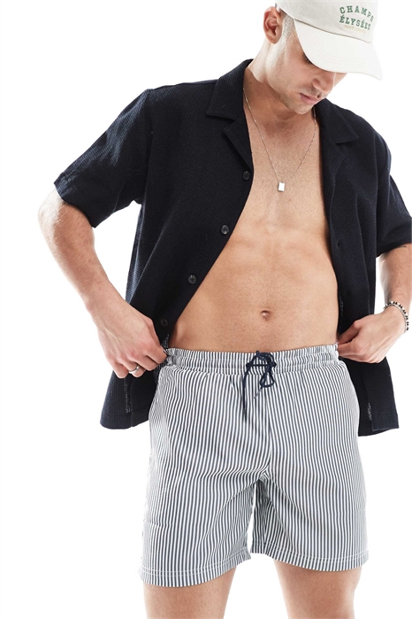 Плавательные шорты Colbert из сине-белой ткани с полосками - NAVY артикул 141706205