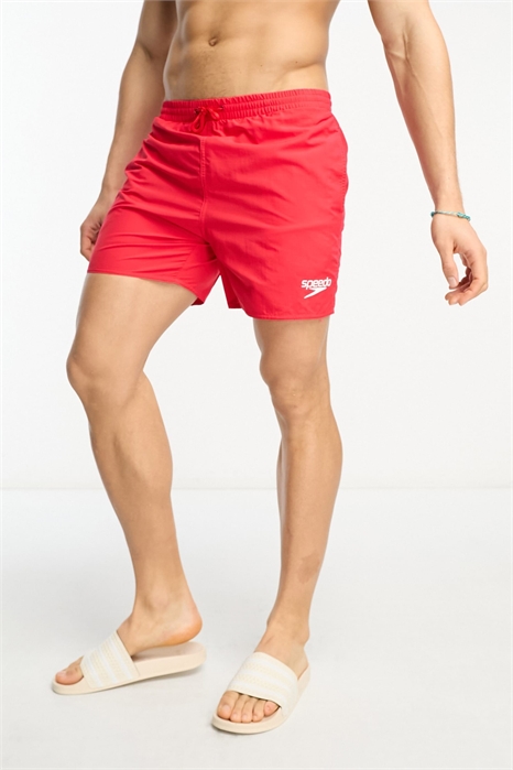 Шорты для плавания Essentials 16"" красного цвета артикул 129398734