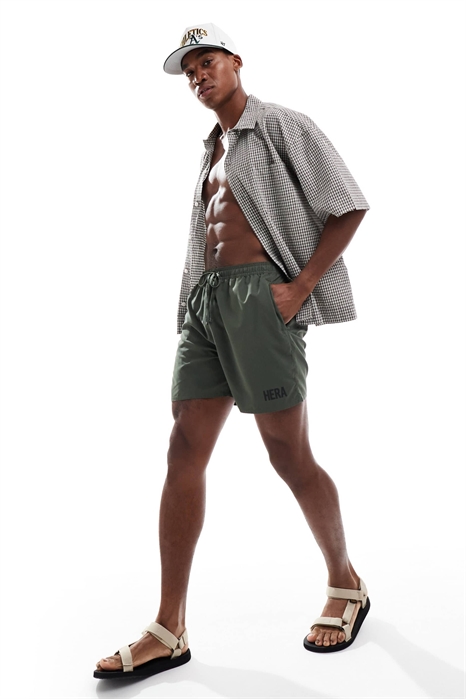 Мужские плавки из реагентного материала, цвет хаки артикул 148392926