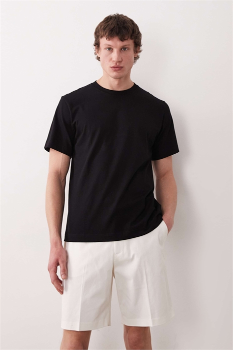 Элегантные шорты из хлопчатобумажной ткани белого цвета артикул 153019753