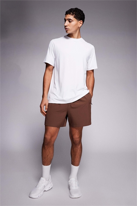 Шорты Icon 5 дюймов для тренировок с быстрым высыханием и карманами на молнии, коричневые артикул 153149293