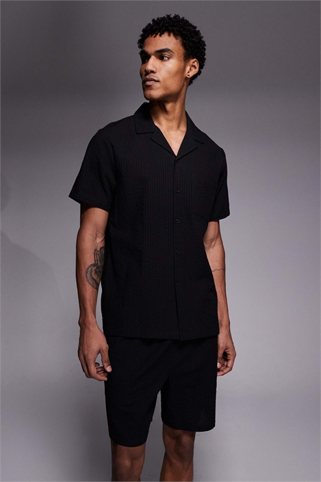 Шорты из ткани «сирсакер» артикул 152859317