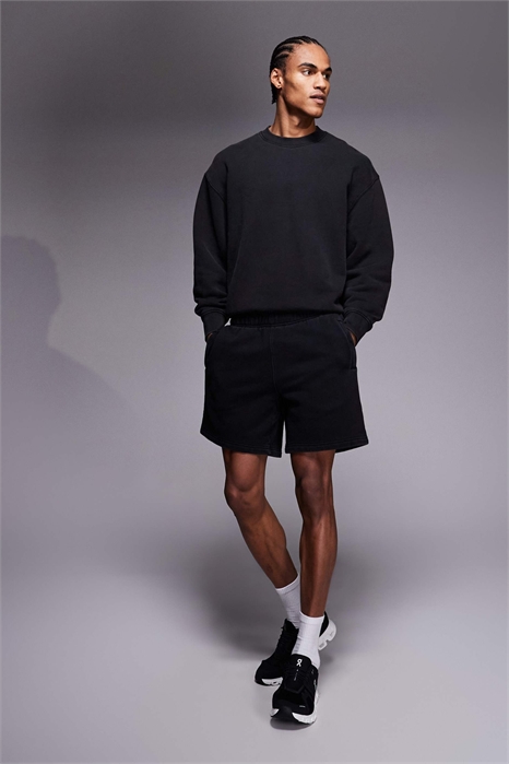 Icon Rest Day тяжелые хлопковые шорты из ткани плотностью 440 г/м² с длиной 7 дюймов, цвет: вымытый черный артикул 151485720