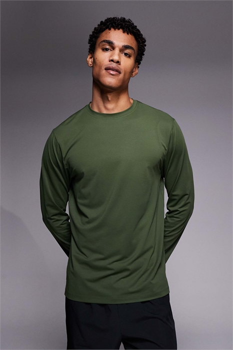 Тренировочная футболка Icon с длинным рукавом из быстросохнущей сетчатой ткани артикул 151780768