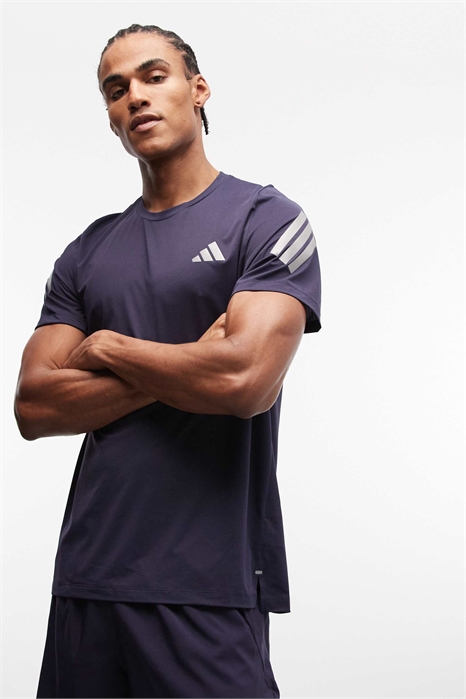 Футболка adidas Running ADI365 с тремя полосками на рукаве артикул 152152784