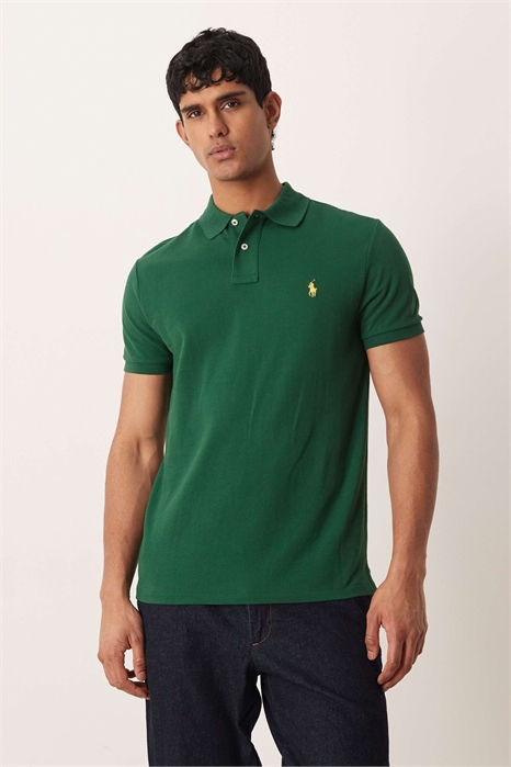 Поло с логотипом в виде значка, индивидуальный крой, плотная ткань пике артикул 154008475