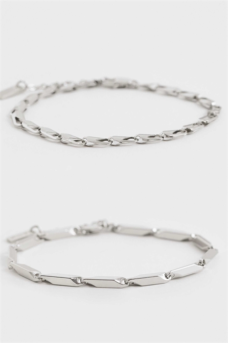 Браслет из звеньевой цепи, комплект из 2 штук артикул 154899354