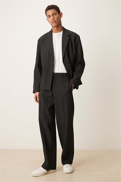 Брюки широкого кроя с ребристой текстурой артикул 150369491