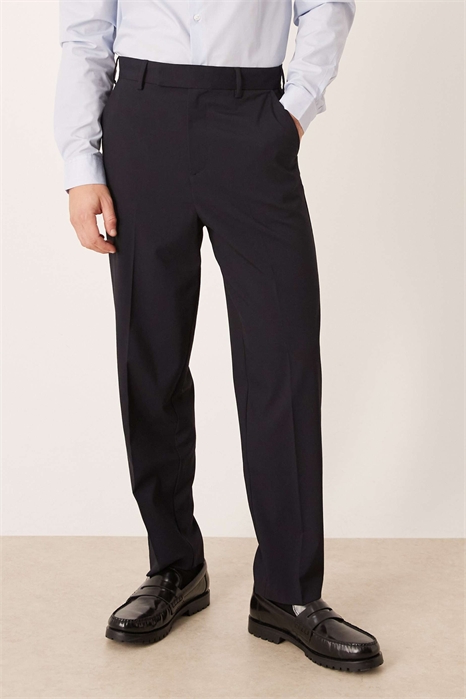 Стильные брюки свободного кроя с зауженными штанинами артикул 148416158