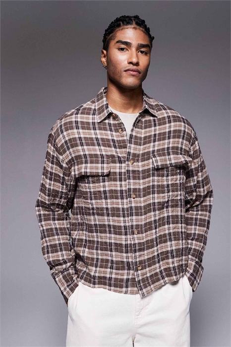 Рубашка свободного кроя артикул 147474028