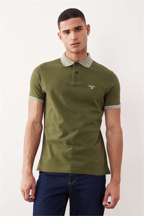 Полурубашка Marlton с контрастным воротником и манжетами артикул 153116539