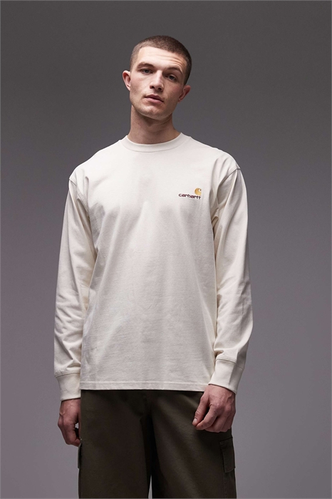 Футболка с длинным рукавом с американским принтом артикул 154451424