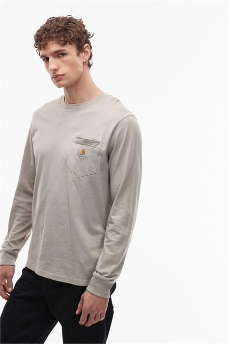 Футболка с длинными рукавами и карманами артикул 153249852