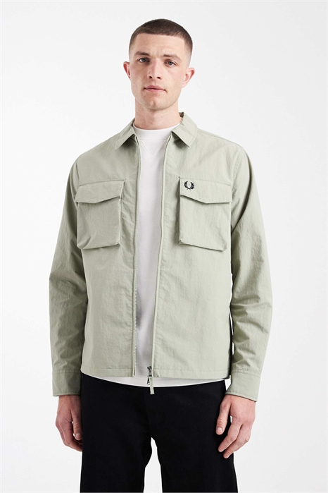 Рубашка с карманами из ткани рипстоп и логотипом артикул 154716284