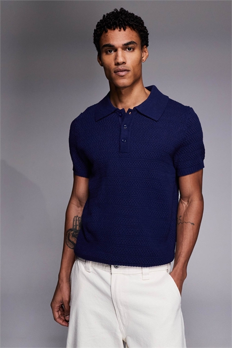Трикотажная рубашка-поло артикул 152859361