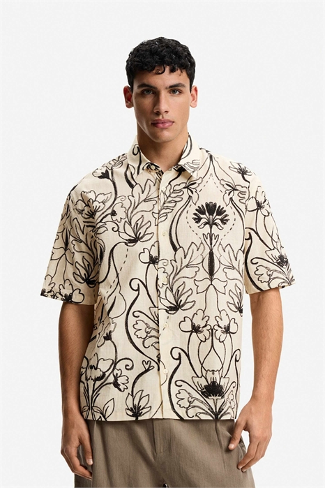 Рубашка с коротким рукавом с принтом артикул 149794407