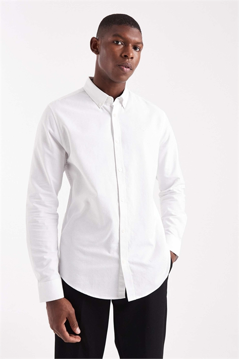 Рубашка оксфорд с длинными рукавами артикул 151054030